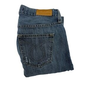 BIG STAR Boyfriend‎ Crop Jeans Women's Size 25 Blue Denim Distressed